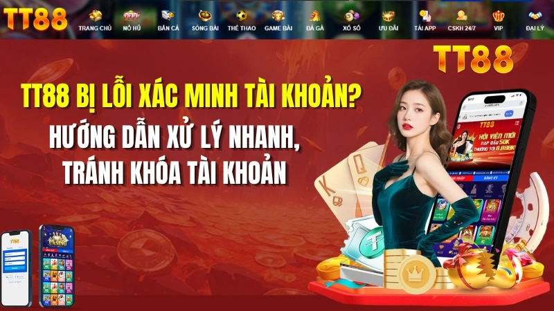 TT88 Bị Lỗi Xác Minh Tài Khoản? Cách Khắc Phục 2026