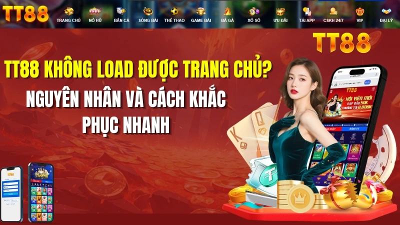 TT88 Không Load Được Trang Chủ? Cách Sửa Nhanh 2026